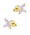 Beautiful Flowers Silver Stud Earring STS-6212
